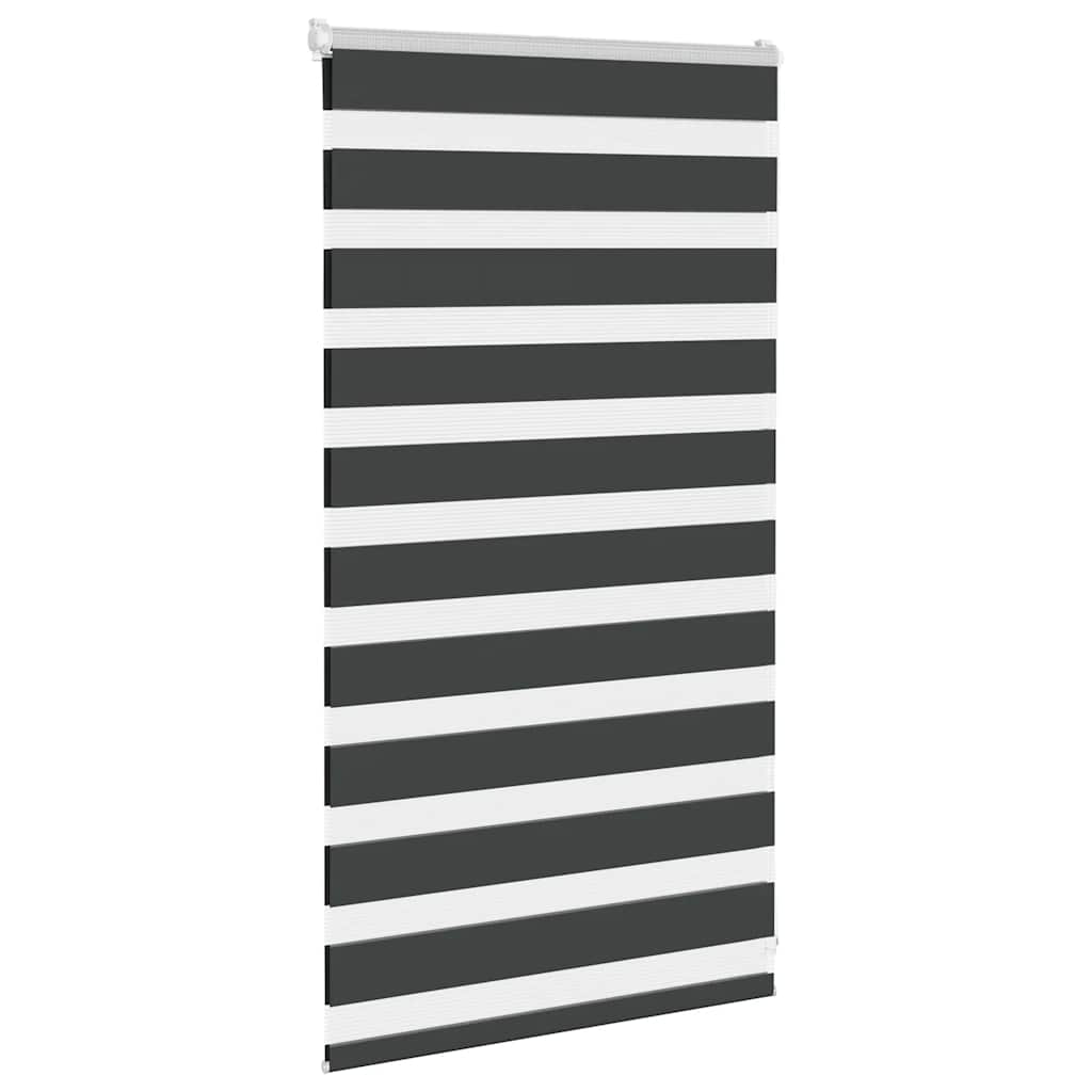 Tenda a Rullo Zebra Nero Larghezza Tessuto 85,9 cm Poliestere