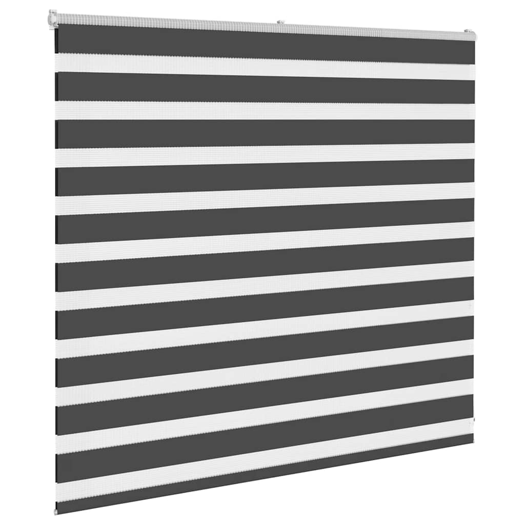 Tenda a Rullo Zebra Nero Larghezza Tessuto 150,9 cm Poliestere