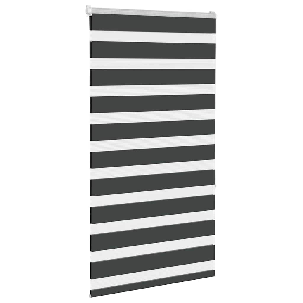 Tenda a Rullo Zebra Nero Larghezza Tessuto 75,9 cm Poliestere