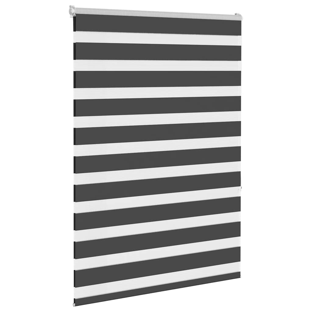 Tenda a Rullo Zebra Nero Larghezza Tessuto 100,9 cm Poliestere