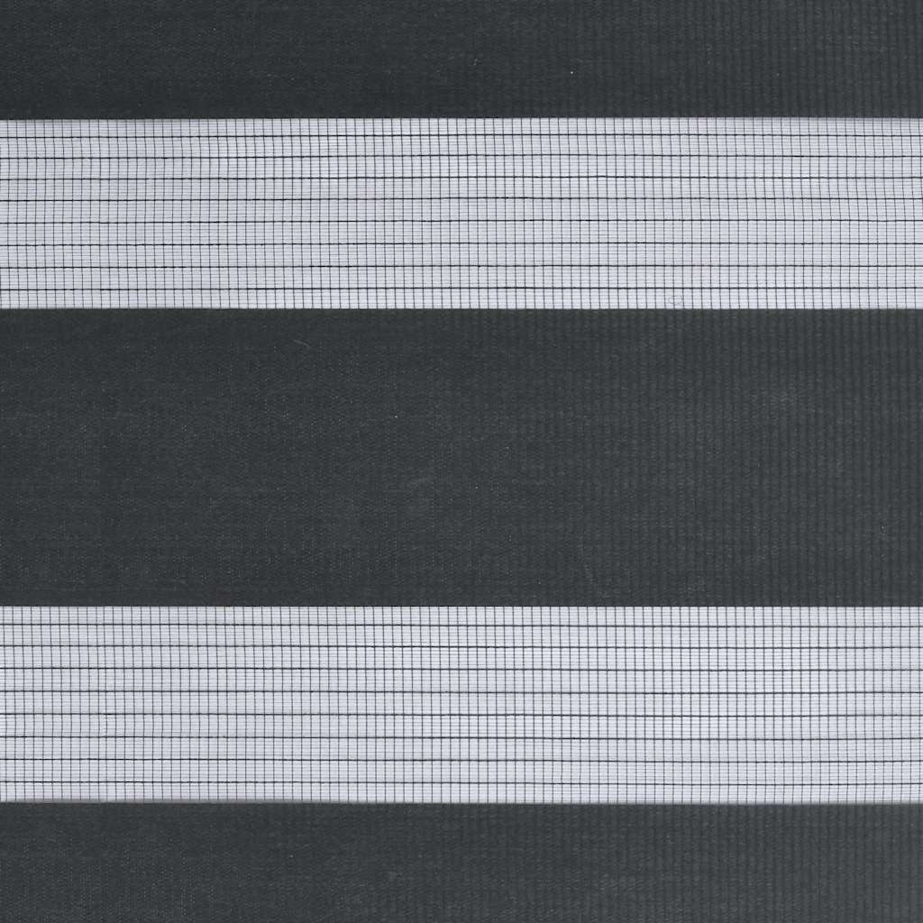 Tenda a Rullo Zebra Nero Larghezza Tessuto 45,9 cm Poliestere