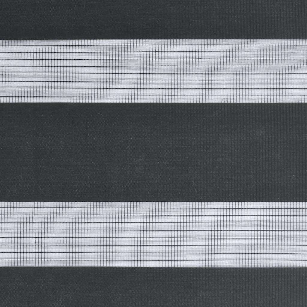 Tenda a Rullo Zebra Nero Larghezza Tessuto 55,9 cm Poliestere