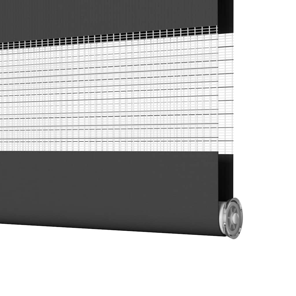 Tenda a Rullo Zebra Nero Larghezza Tessuto 45,9 cm Poliestere