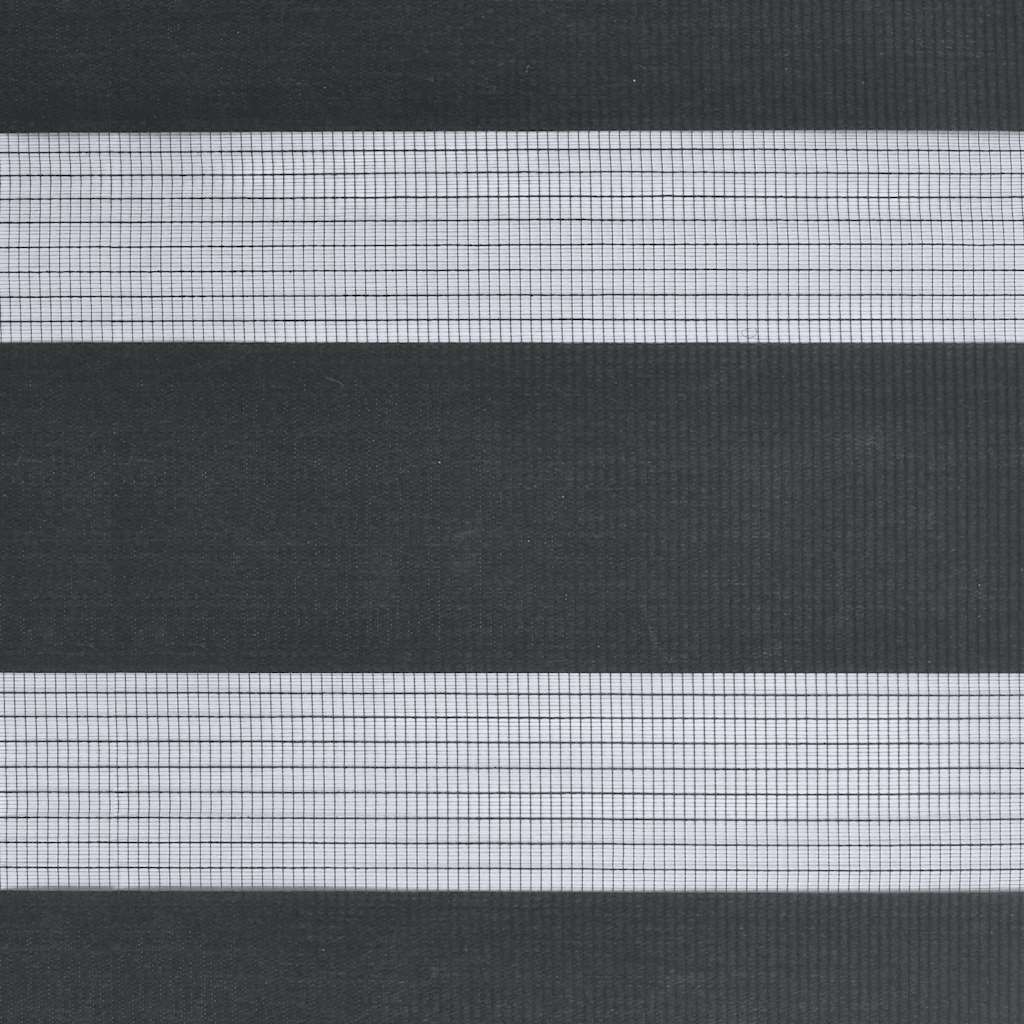 Tenda a Rullo Zebra Nero Larghezza Tessuto 120,9 cm Poliestere