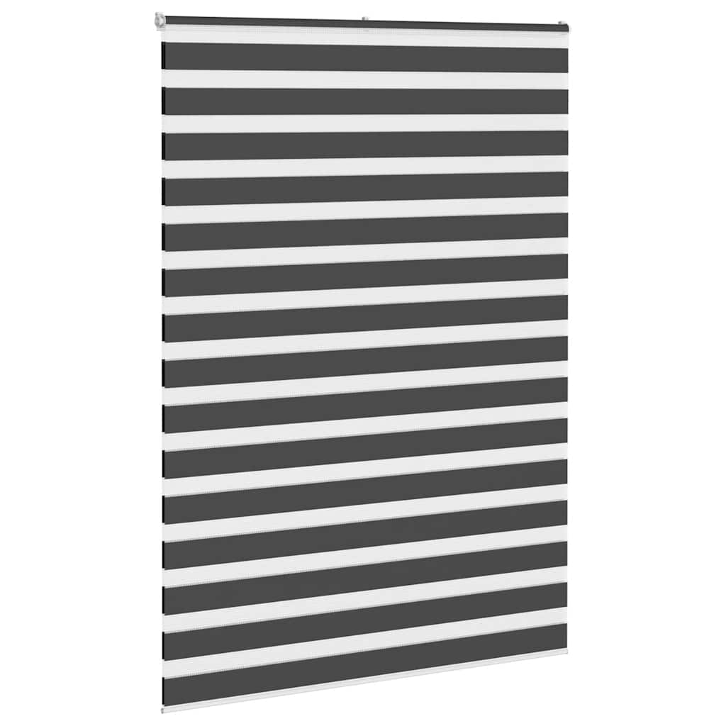 Tenda a Rullo Zebra Nero Larghezza Tessuto 160,9 cm Poliestere
