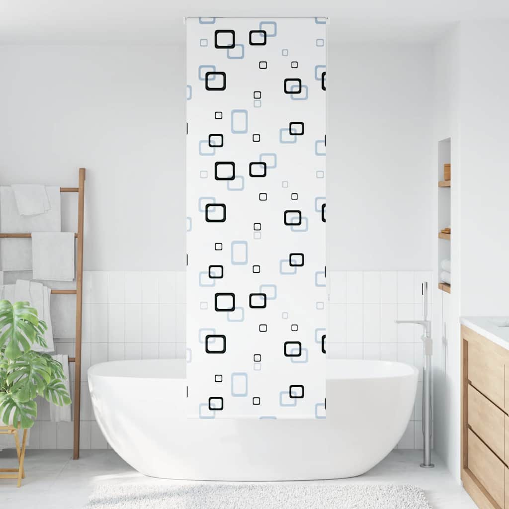 Tenda a Rullo Doccia 80x240 cm Larghezza Tessuto 76 cm