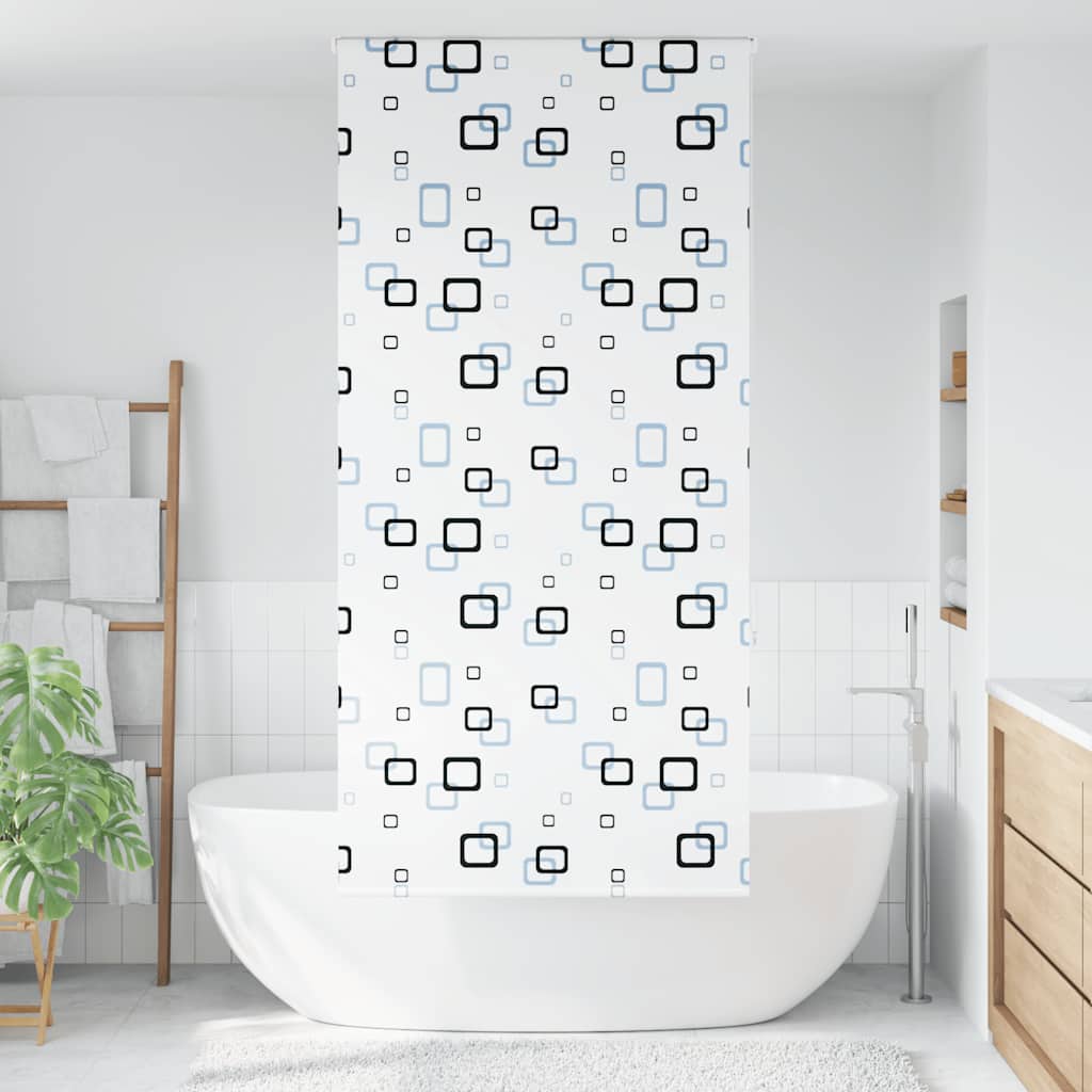 Tenda a Rullo Doccia 90x240 cm Larghezza Tessuto 86 cm