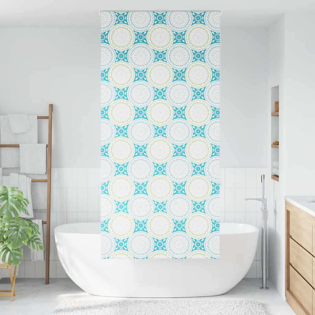 Tenda a Rullo Doccia 90x240 cm Larghezza Tessuto 86 cm