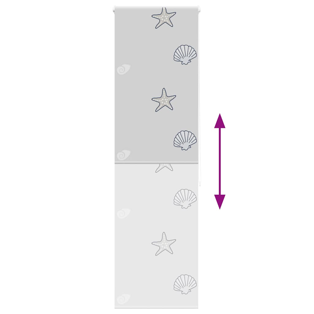 Tenda a Rullo Doccia 70x240 cm Larghezza Tessuto 66 cm