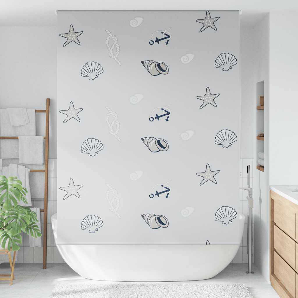 Tenda a Rullo Doccia 160x240 cm Larghezza Tessuto 156 cm