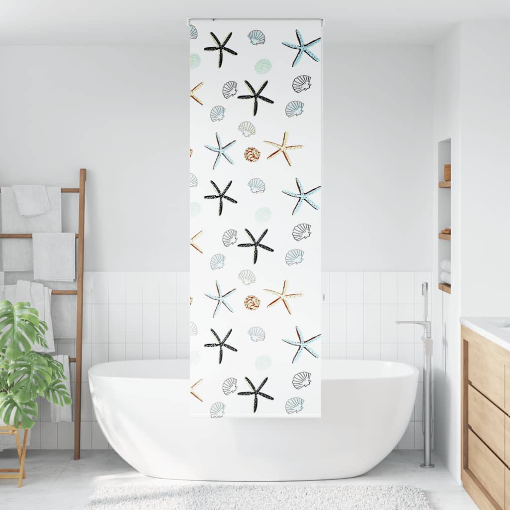Tenda a Rullo Doccia 70x240 cm Larghezza Tessuto 66 cm