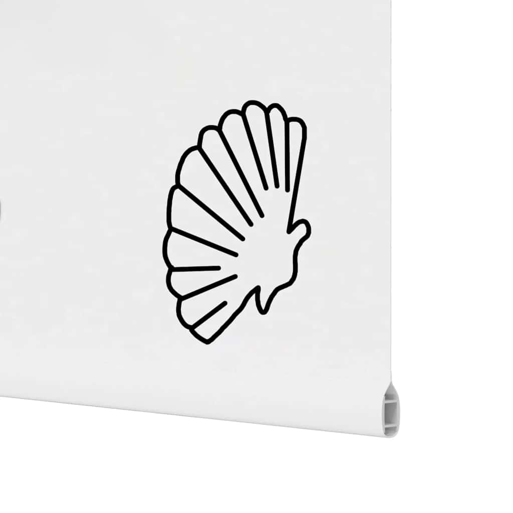 Tenda a Rullo Doccia 70x240 cm Larghezza Tessuto 66 cm