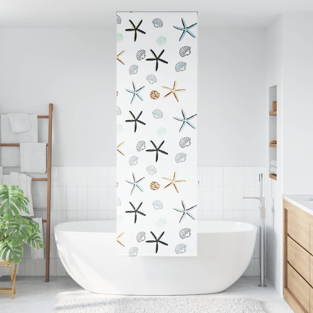 Tenda a Rullo Doccia 80x240 cm Larghezza Tessuto 76 cm