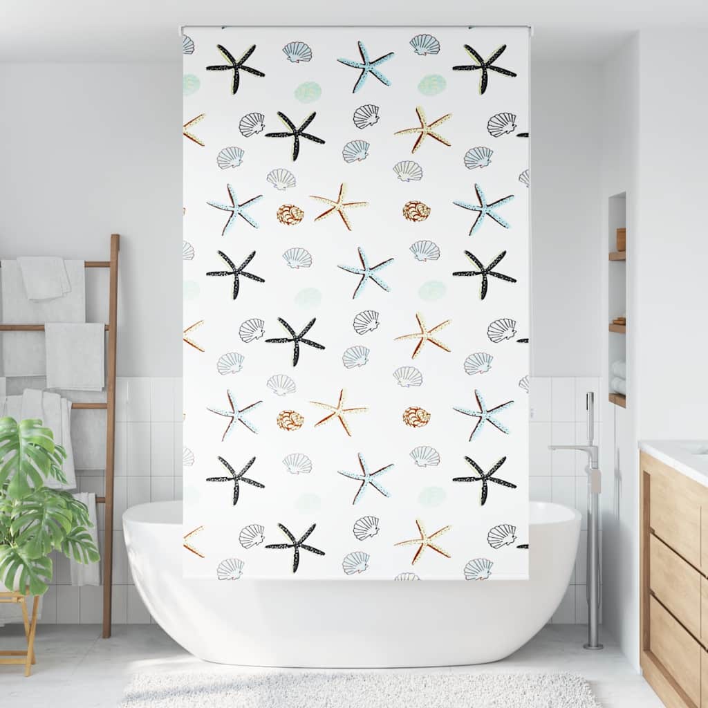 Tenda a Rullo Doccia 130x240 cm Larghezza Tessuto 126 cm
