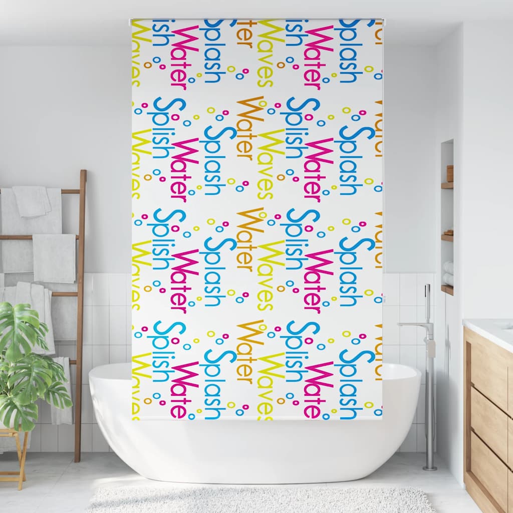 Tenda a Rullo Doccia 140x240 cm Larghezza Tessuto 136 cm