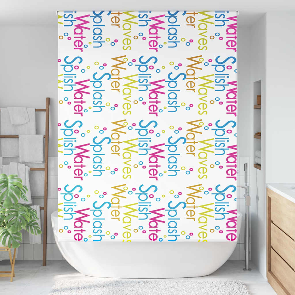 Tenda a Rullo Doccia 150x240 cm Larghezza Tessuto 146 cm
