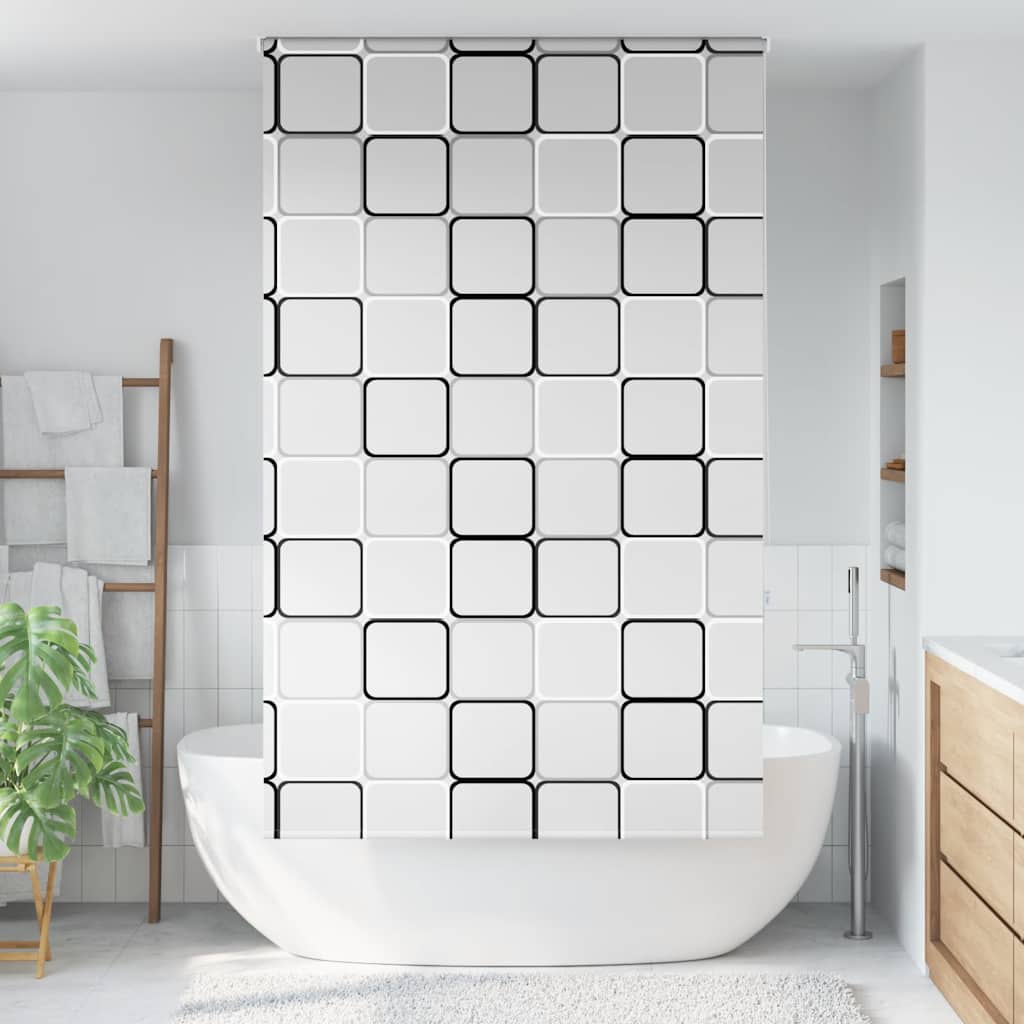 Tenda a Rullo Doccia 130x240 cm Larghezza Tessuto 126 cm