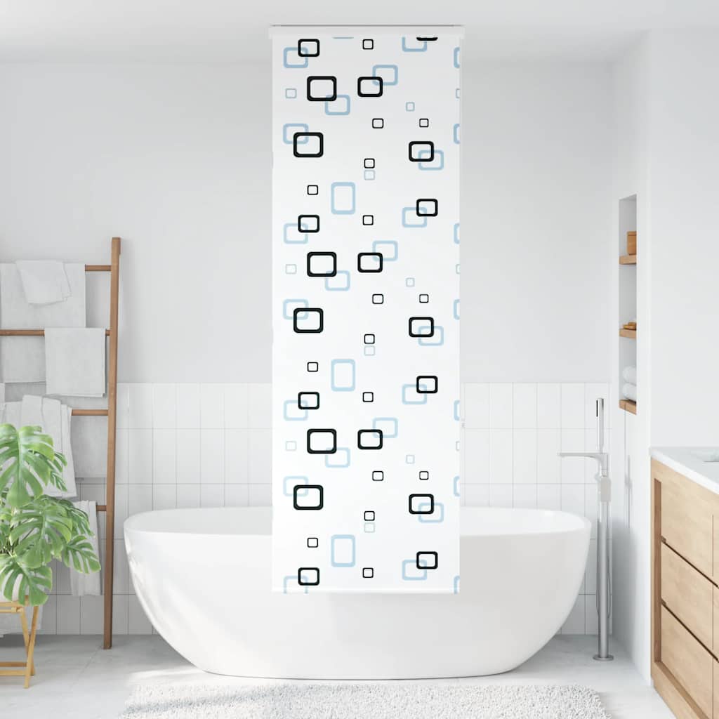 Tenda a Rullo per Doccia Cassonetto 80x240 cm Larghezza Tessuto