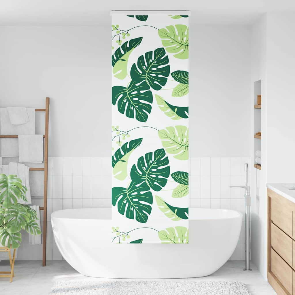 Tenda a Rullo per Doccia Cassonetto 60x240 cm Larghezza Tessuto