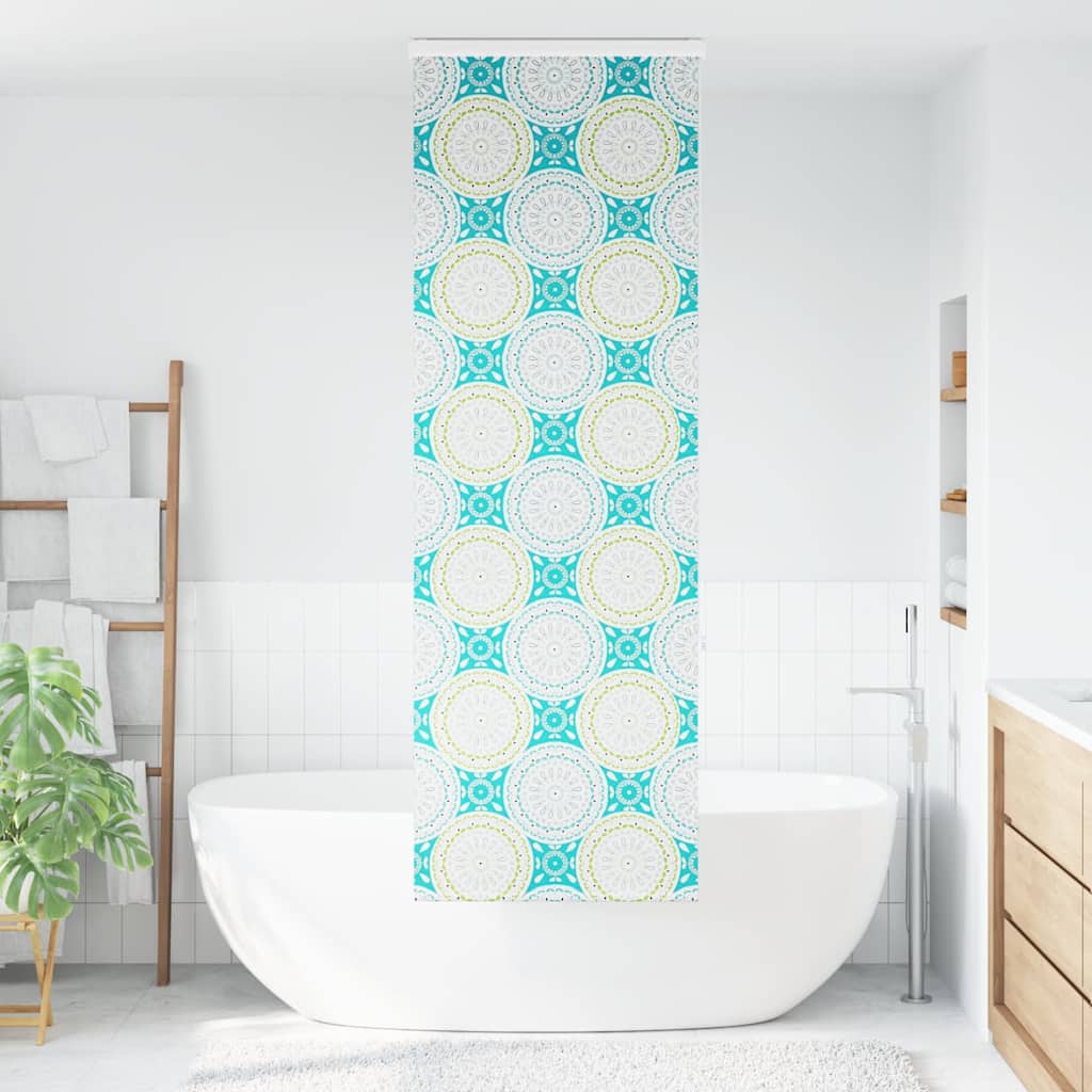 Tenda a Rullo per Doccia Cassonetto 80x240 cm Larghezza Tessuto