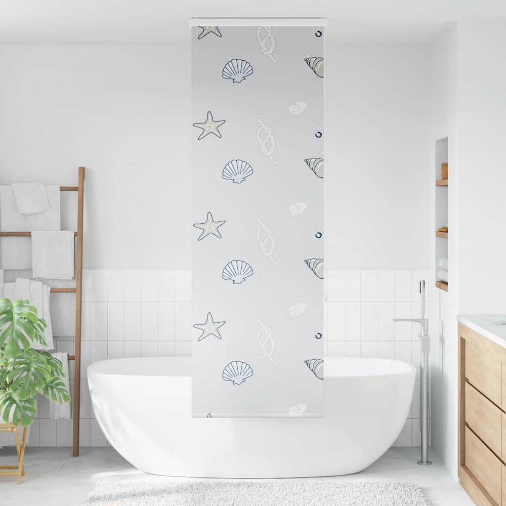 Tenda a Rullo per Doccia Cassonetto 60x240 cm Larghezza Tessuto