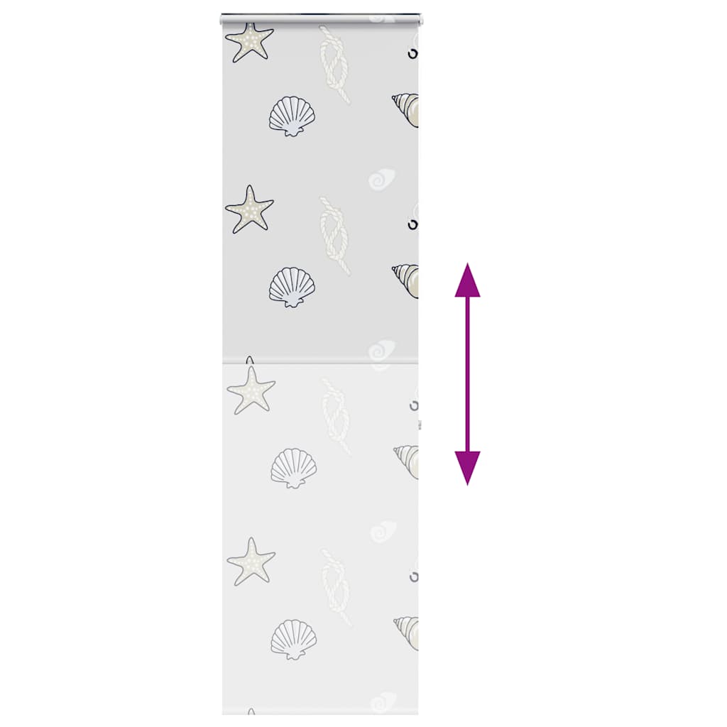 Tenda a Rullo per Doccia Cassonetto 60x240 cm Larghezza Tessuto