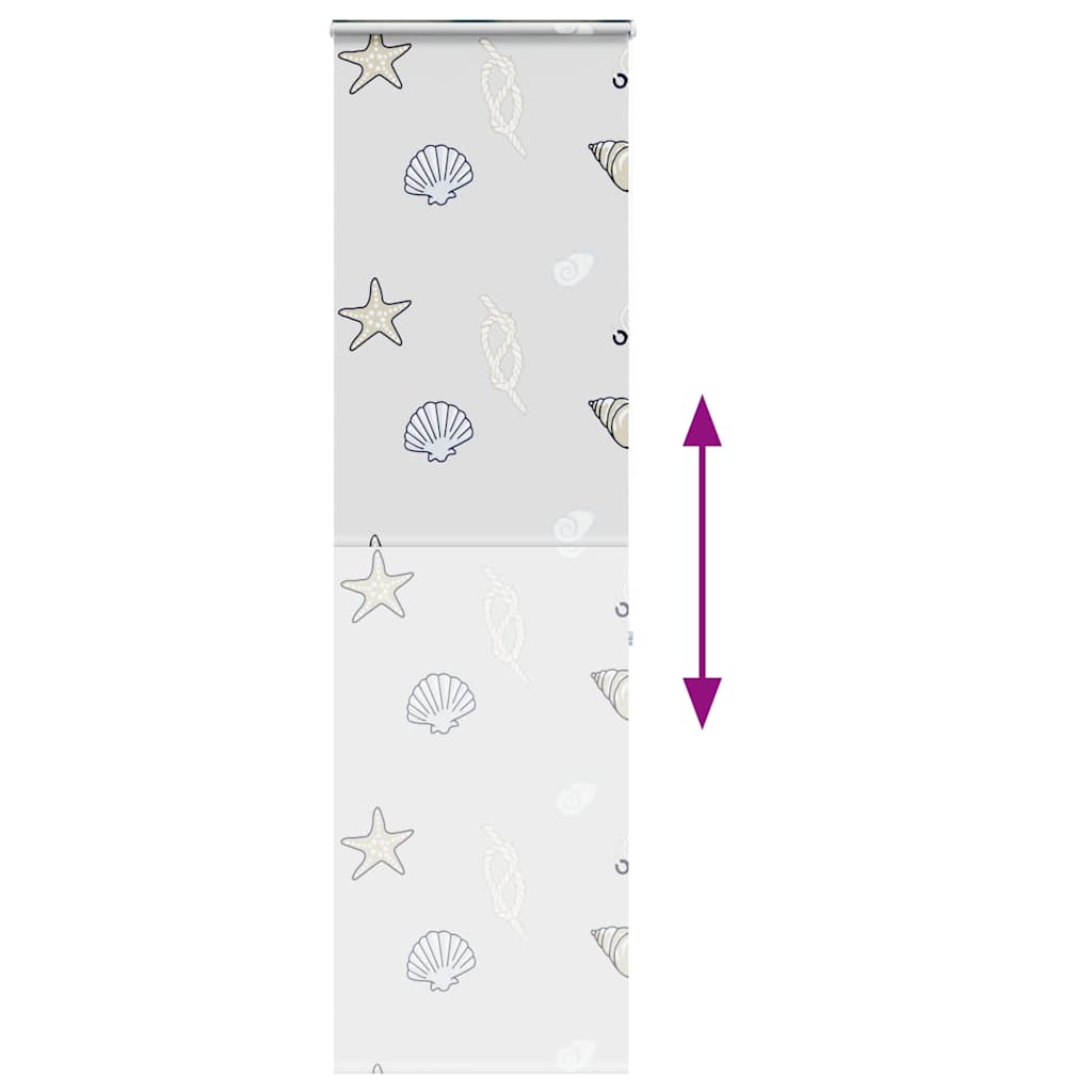 Tenda a Rullo Doccia con Cassonetto 70x240 cm Larghezza Tessuto