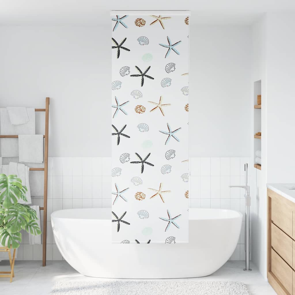 Tenda a Rullo per Doccia Cassonetto 60x240 cm Larghezza Tessuto