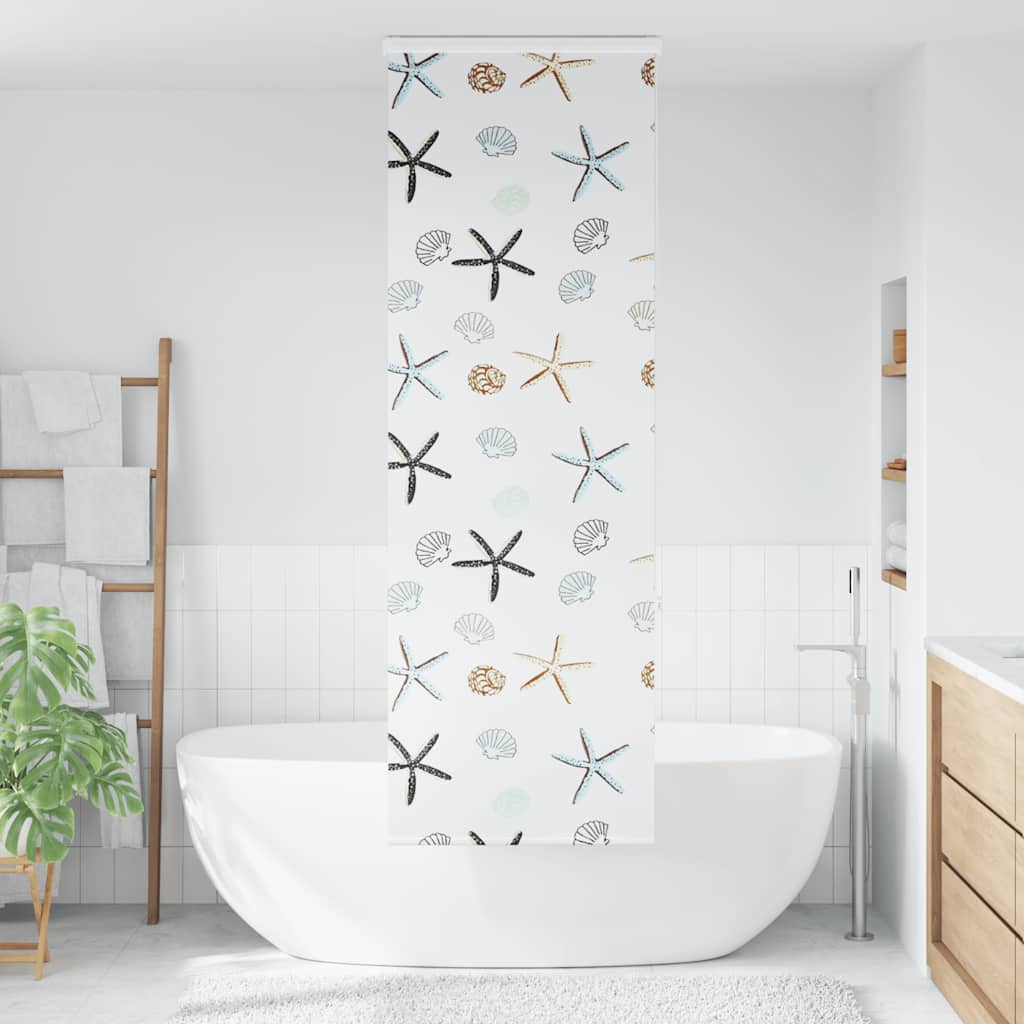 Tenda a Rullo per Doccia Cassonetto 80x240 cm Larghezza Tessuto