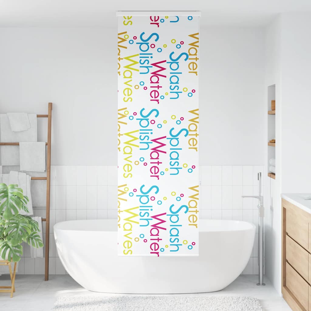 Tenda a Rullo Doccia con Cassonetto 70x240 cm Larghezza Tessuto