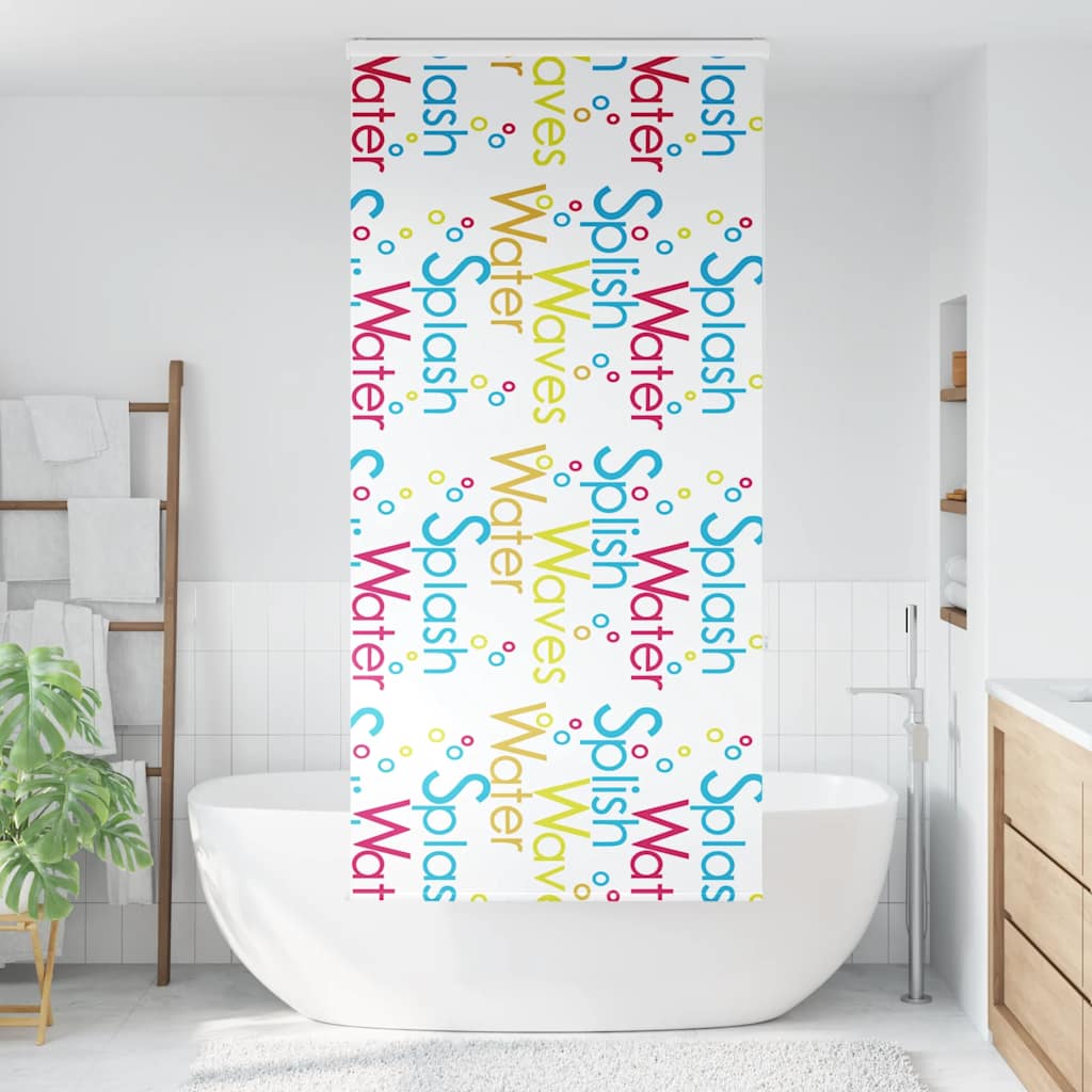 Tenda a Rullo Doccia Cassonetto 110x240 cm Larghezza Tessuto
