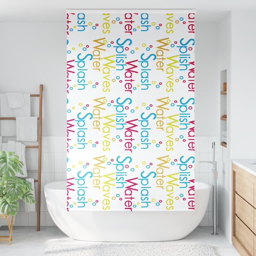 Tenda a Rullo per Doccia Cassonetto 140x240cm Larghezza Tessuto