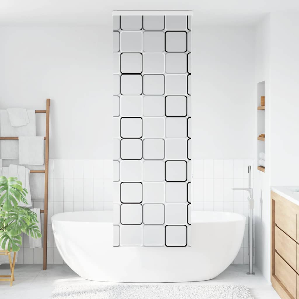 Tenda a Rullo per Doccia Cassonetto 60x240 cm Larghezza Tessuto