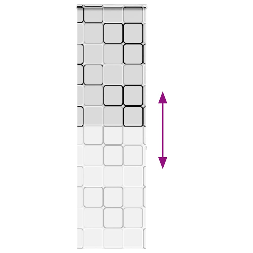 Tenda a Rullo per Doccia Cassonetto 60x240 cm Larghezza Tessuto