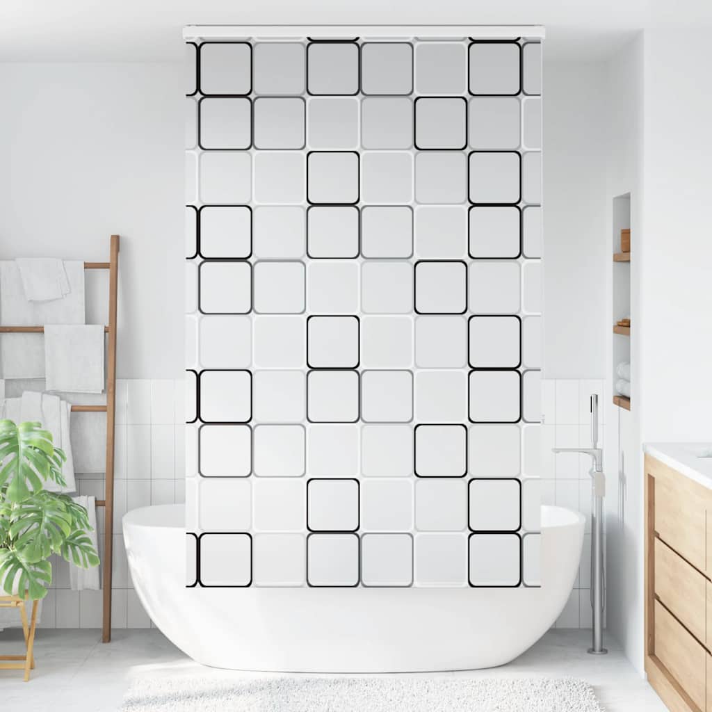 Tenda a Rullo Doccia con Cassonetto 130x240cm Larghezza Tessuto