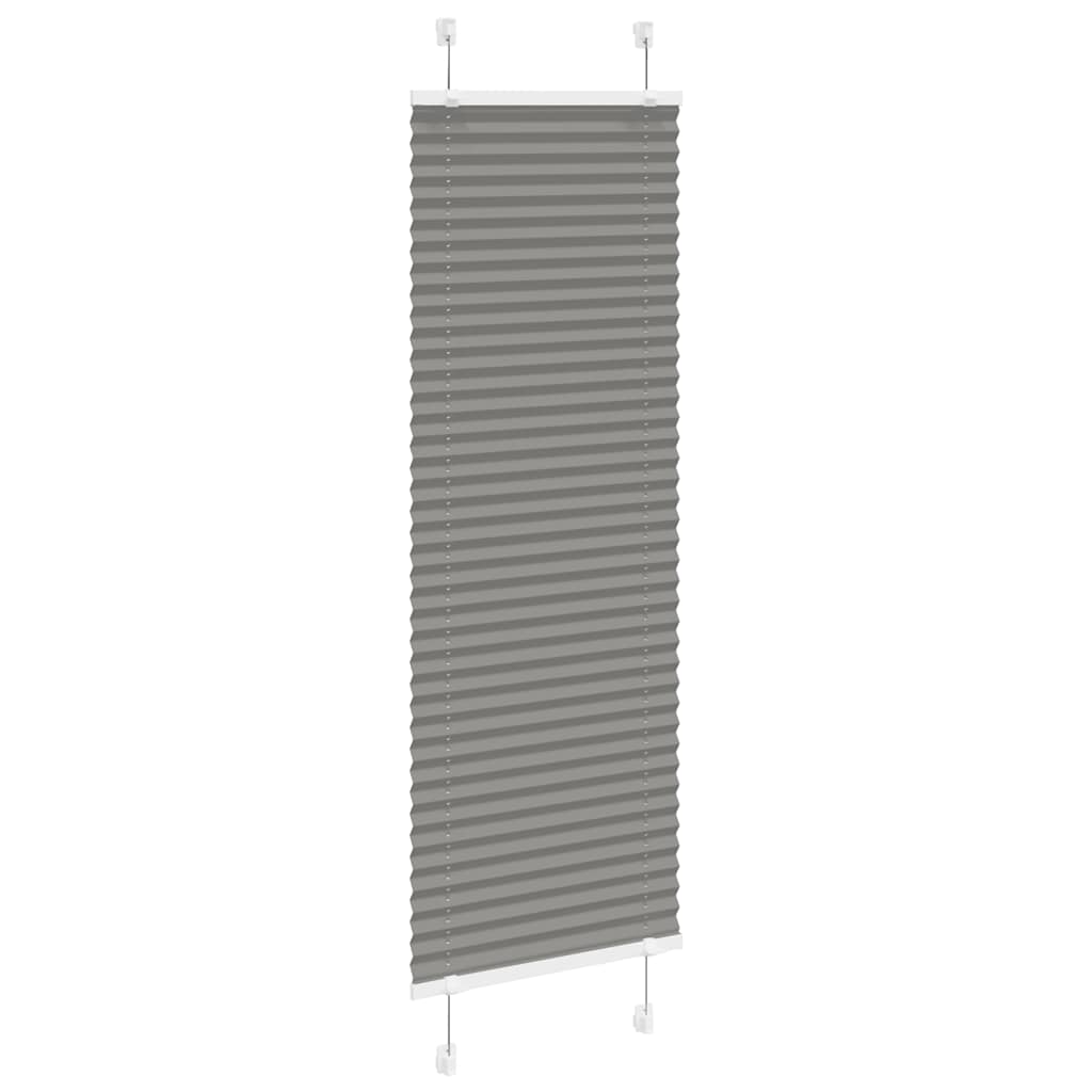 Tenda Plissettata Antracite 50x100 cm Larghezza Tessuto 49,4 cm