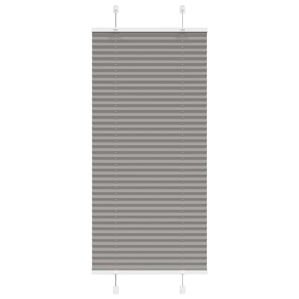 Tenda Plissettata Antracite 55x100 cm Larghezza Tessuto 54,4 cm