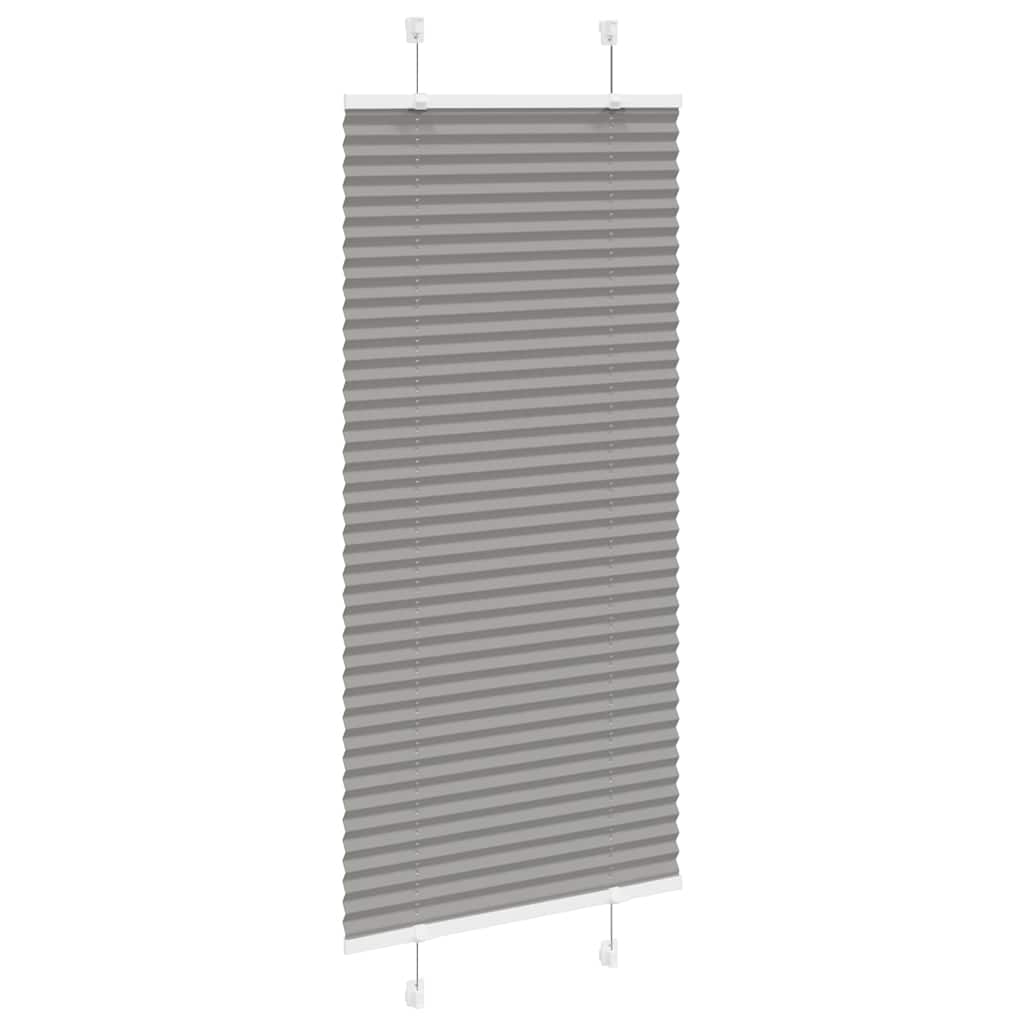 Tenda Plissettata Antracite 60x100 cm Larghezza Tessuto 59,4 cm