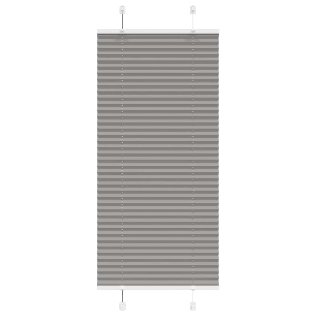 Tenda Plissettata Antracite 65x100 cm Larghezza Tessuto 64,4 cm