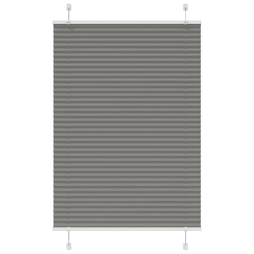 Tenda Plissettata Antracite 95x100 cm Larghezza Tessuto 94,4 cm