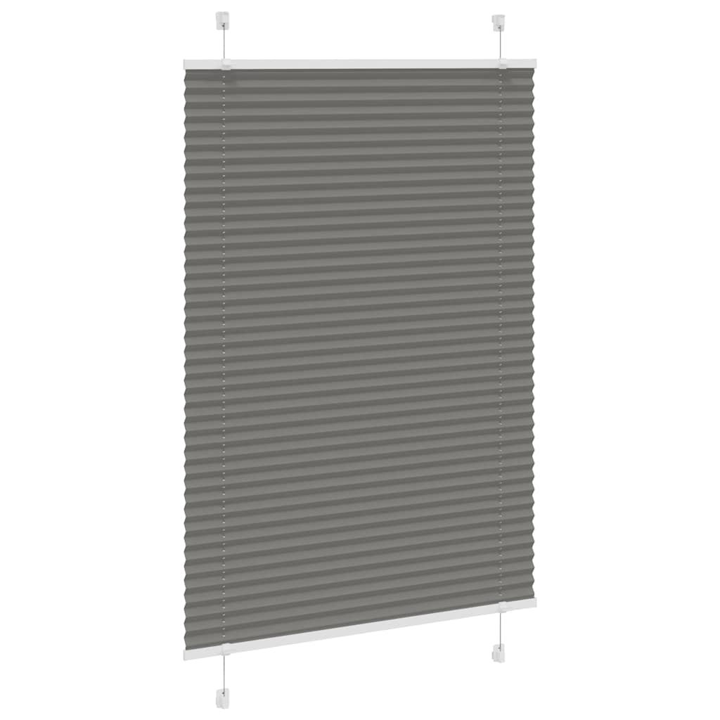 Tenda Plissettata Antracite 95x100 cm Larghezza Tessuto 94,4 cm