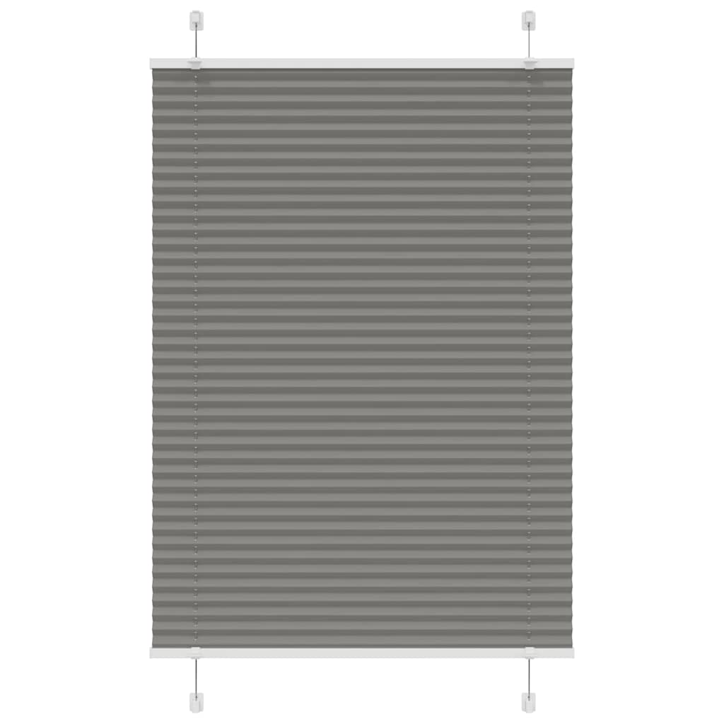 Tenda Plissettata Antracite 100x100cm Larghezza Tessuto 99,4 cm
