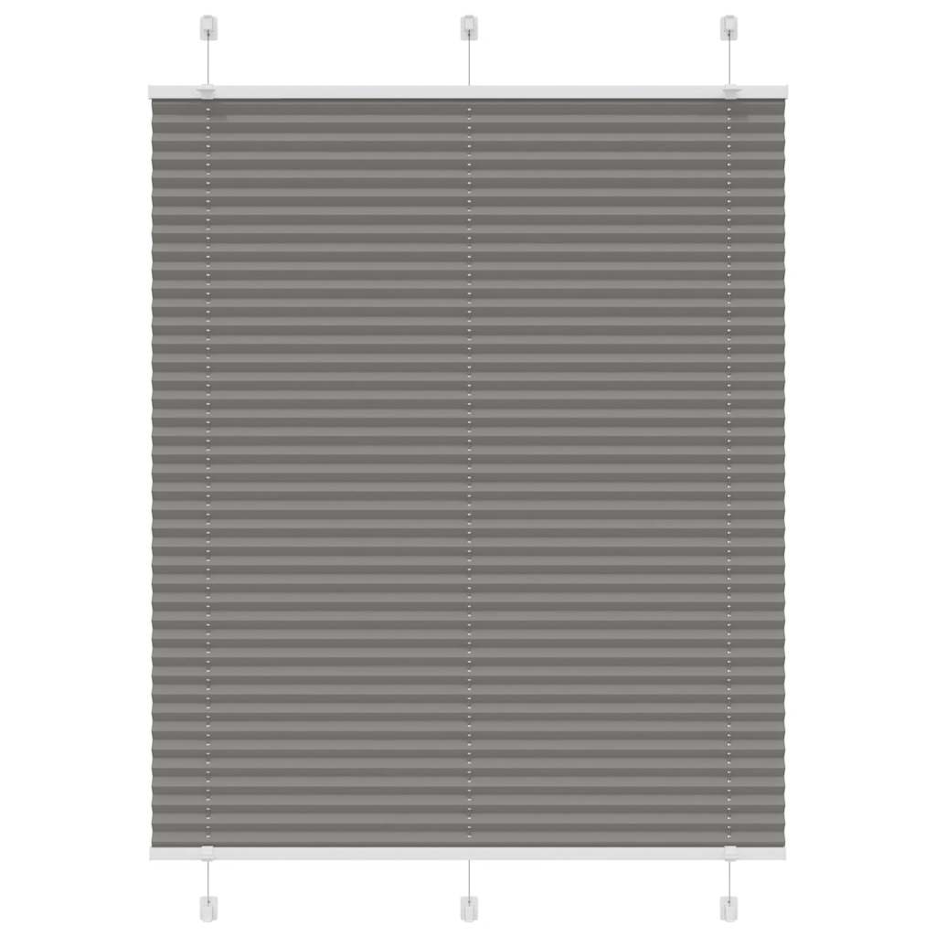 Tenda Plissettata Antracite 105x100cm Larghezza Tessuto 104,4cm