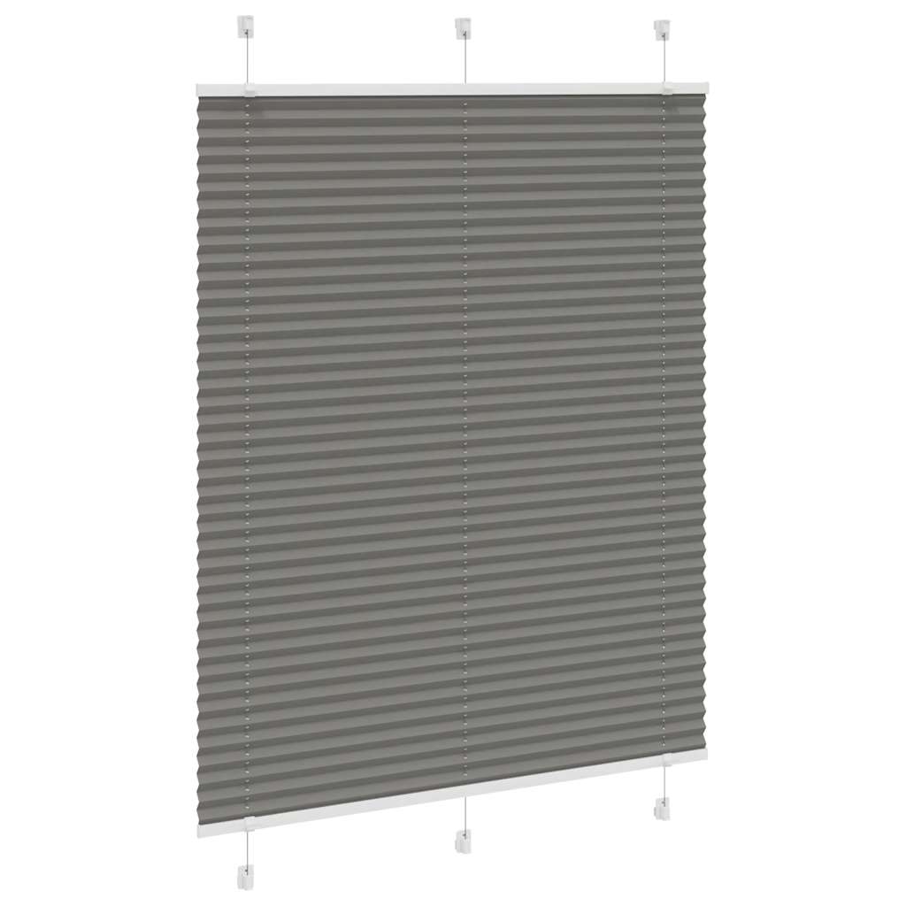 Tenda Plissettata Antracite 105x100cm Larghezza Tessuto 104,4cm