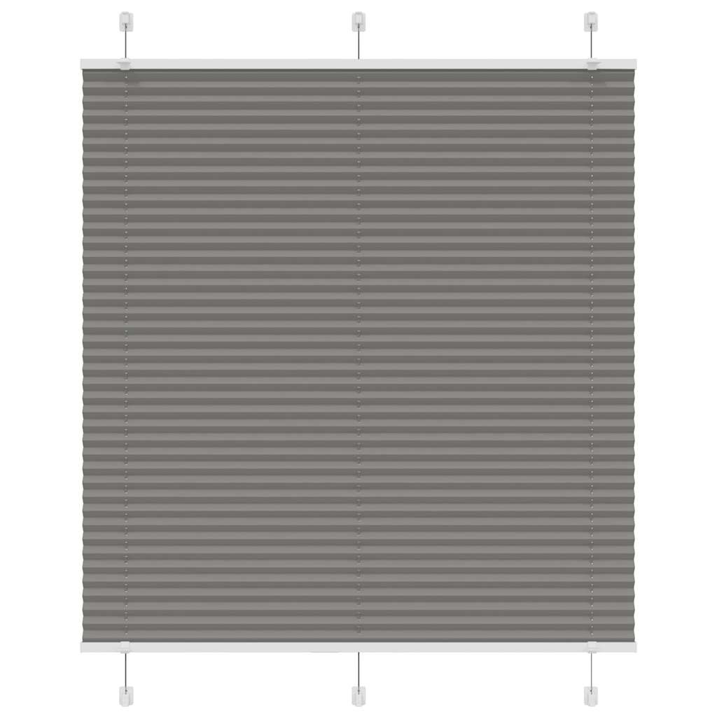 Tenda Plissettata Antracite 115x100cm Larghezza Tessuto 114,4cm