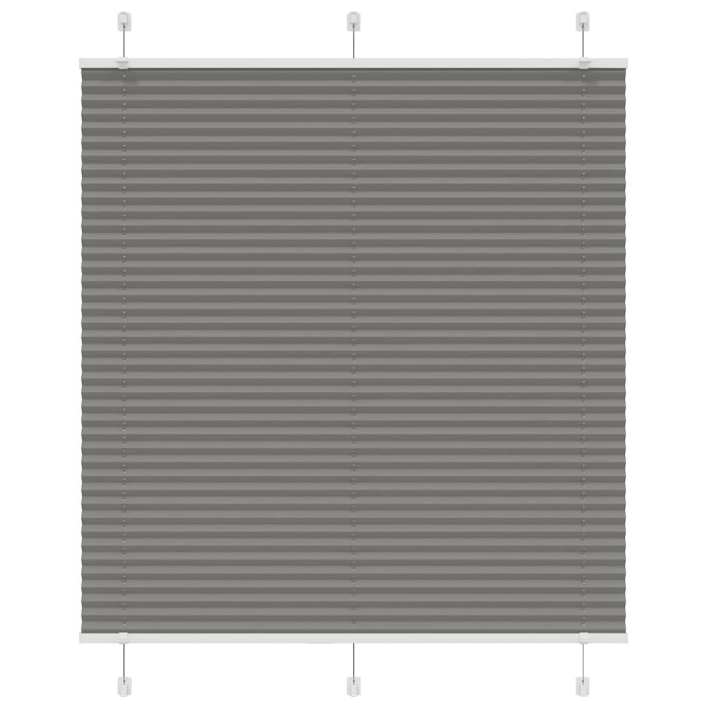 Tenda Plissettata Antracite 120x100cm Larghezza Tessuto 119,4cm