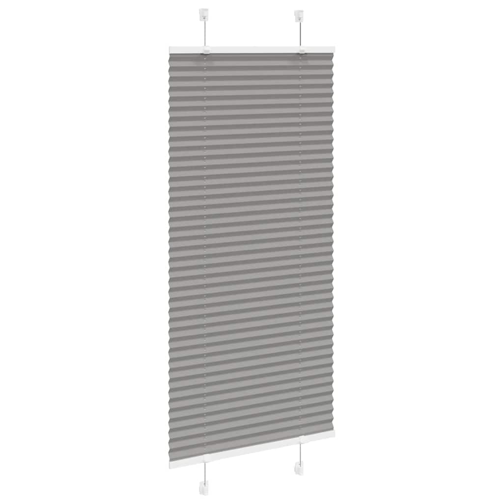 Tenda Plissettata Antracite 65x150 cm Larghezza Tessuto 64,4 cm