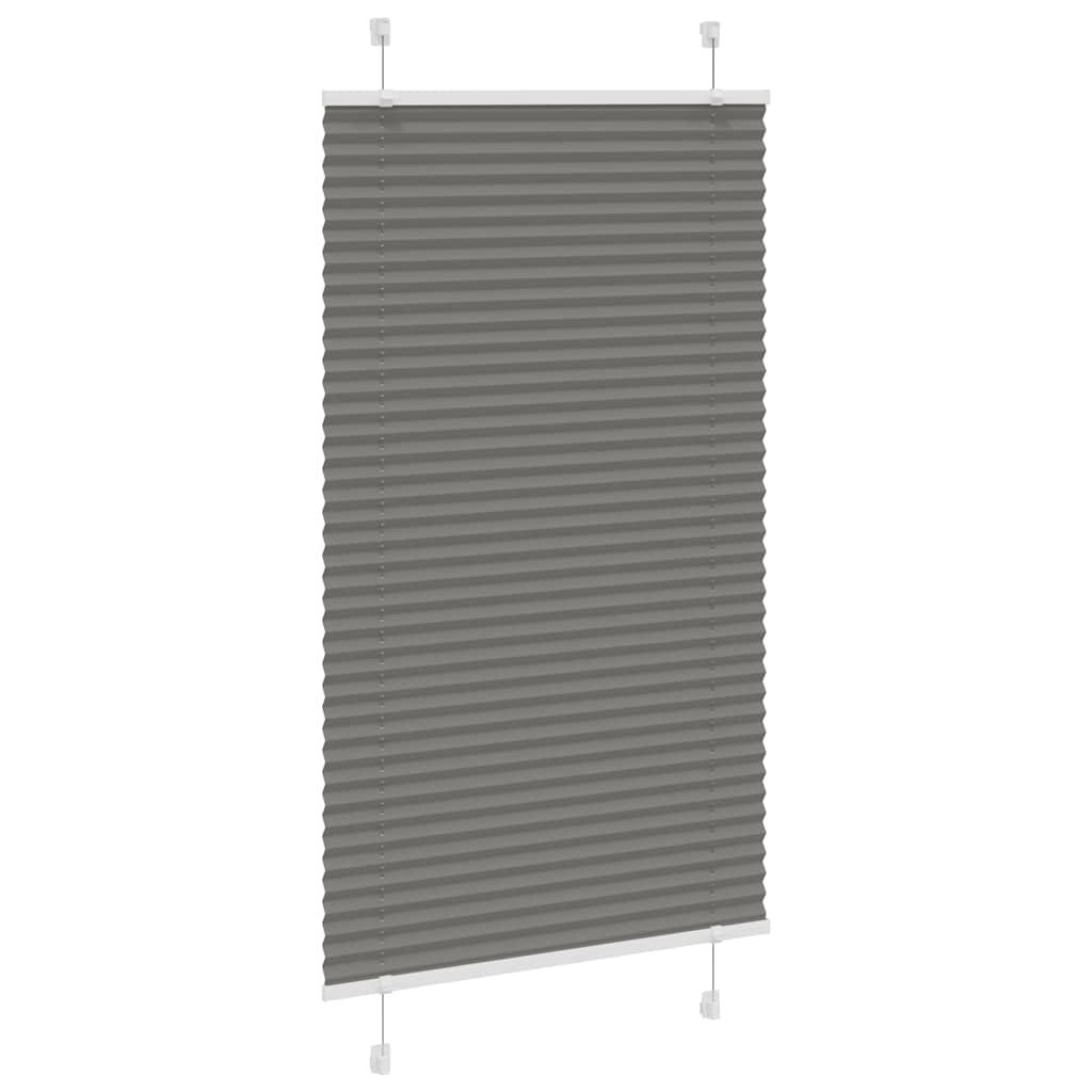 Tenda Plissettata Antracite 70x150 cm Larghezza Tessuto 69,4 cm