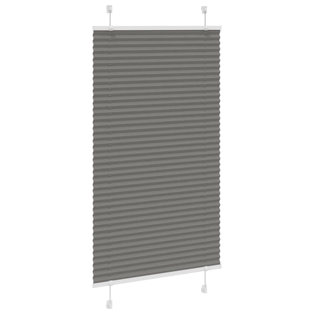 Tenda Plissettata Antracite 75x150 cm Larghezza Tessuto 74,4 cm
