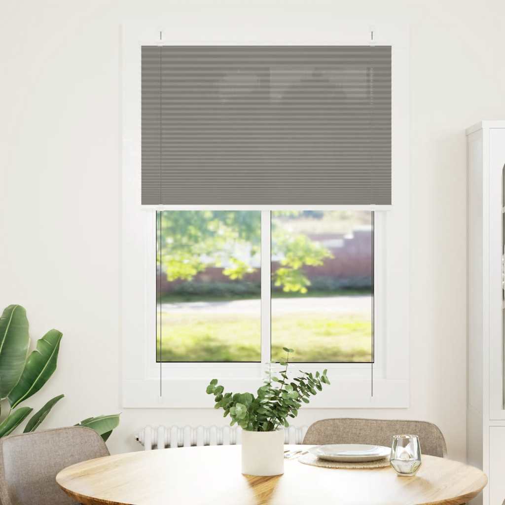 Tenda Plissettata Antracite 85x150 cm Larghezza Tessuto 84,4 cm